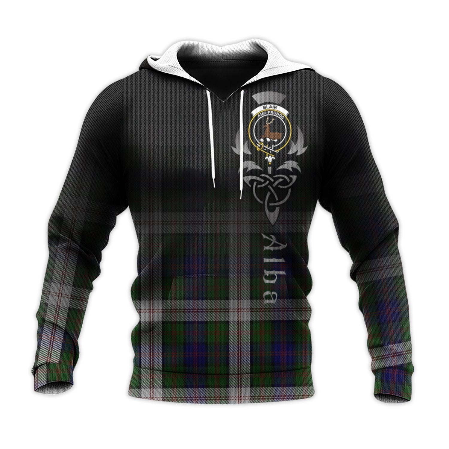 Printivon Blair Dress Tartan Crest Alba Celtic Hoodie