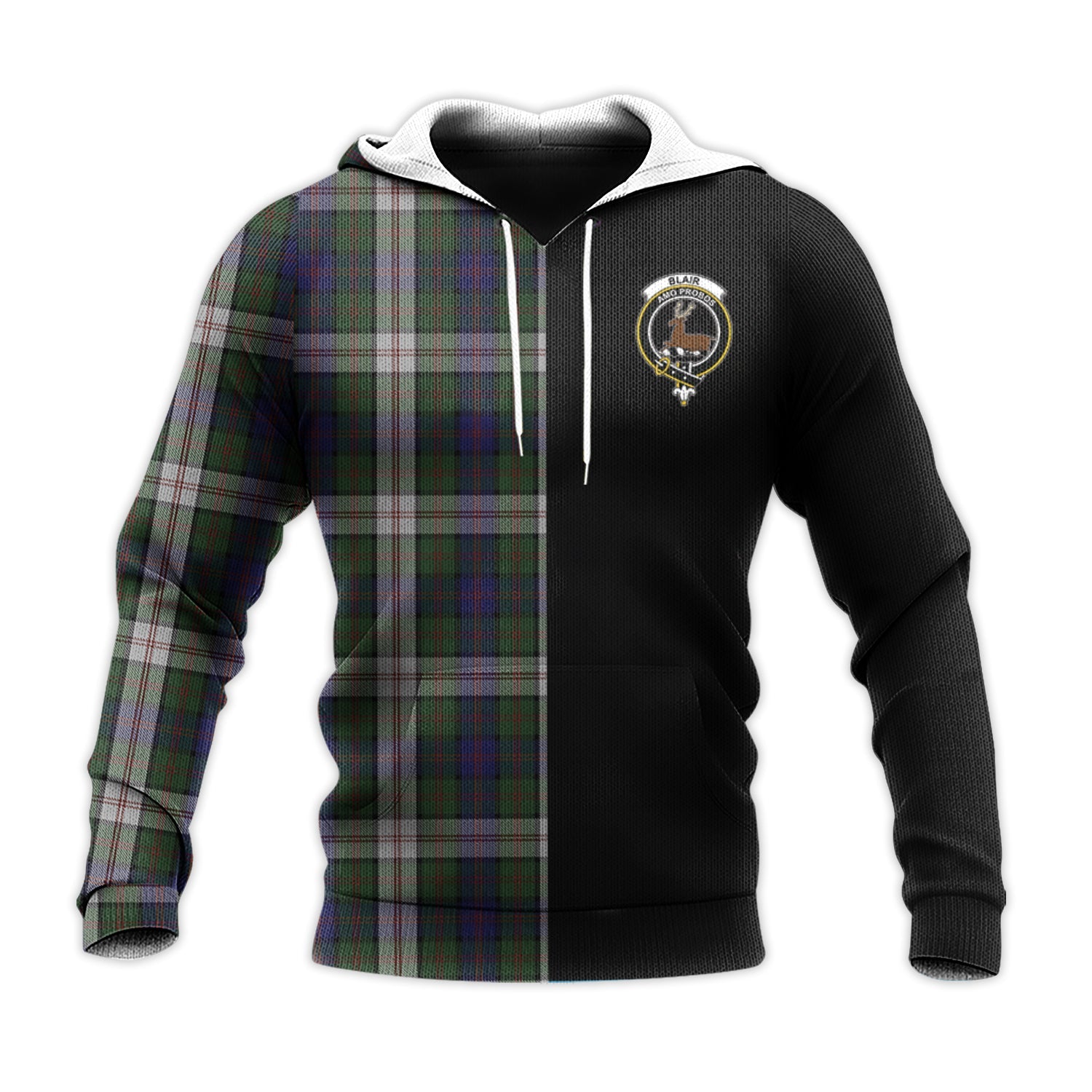 Printivon Blair Dress Tartan Personalize Half Hoodie