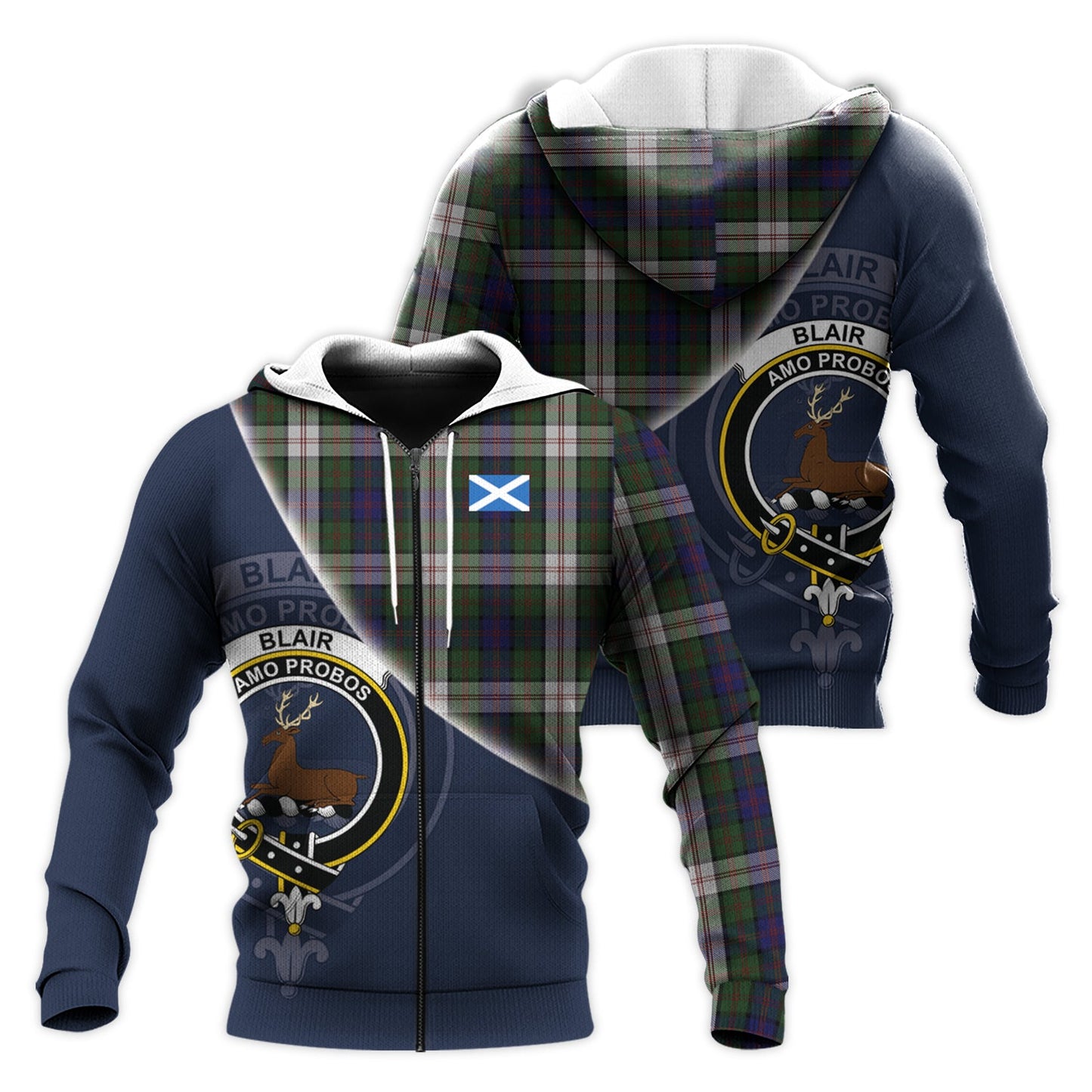 Printivon Blair Dress Tartan Scottish Crest Hoodie