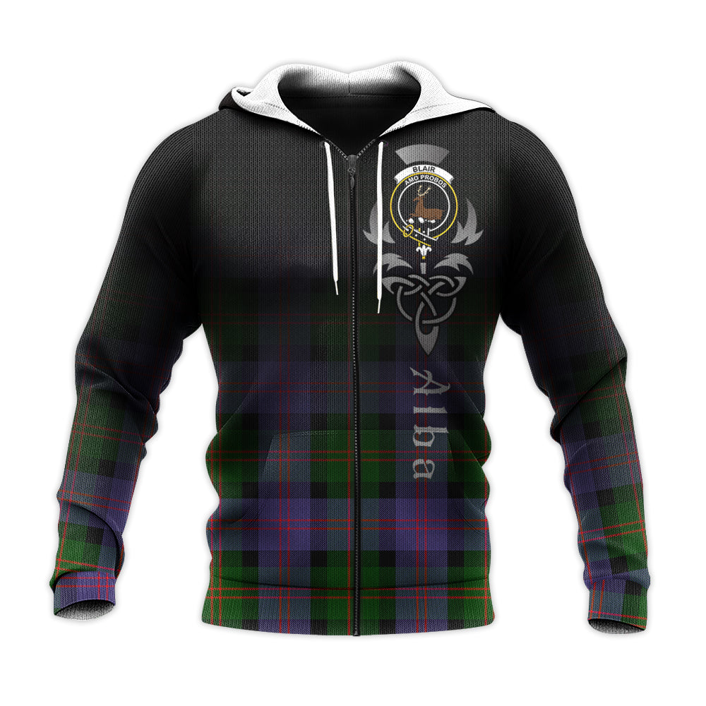 Printivon Blair Modern Tartan Crest Alba Celtic Hoodie
