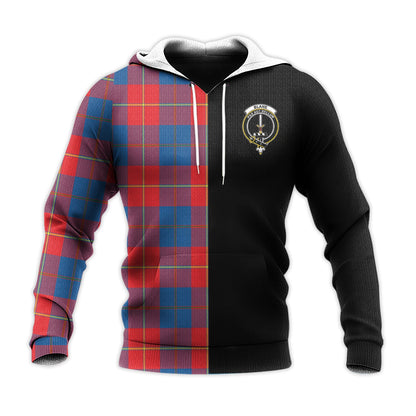 Printivon Blane Tartan Personalize Half Hoodie