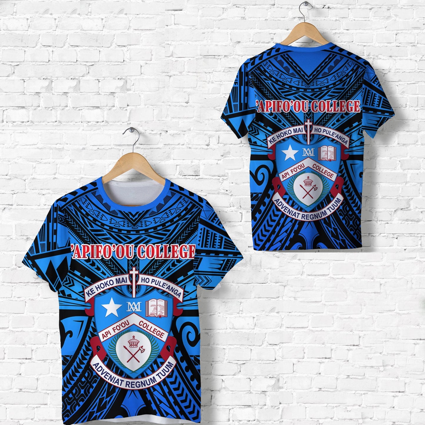 Kolisi Apifoou College T Shirt Tonga - Blue
