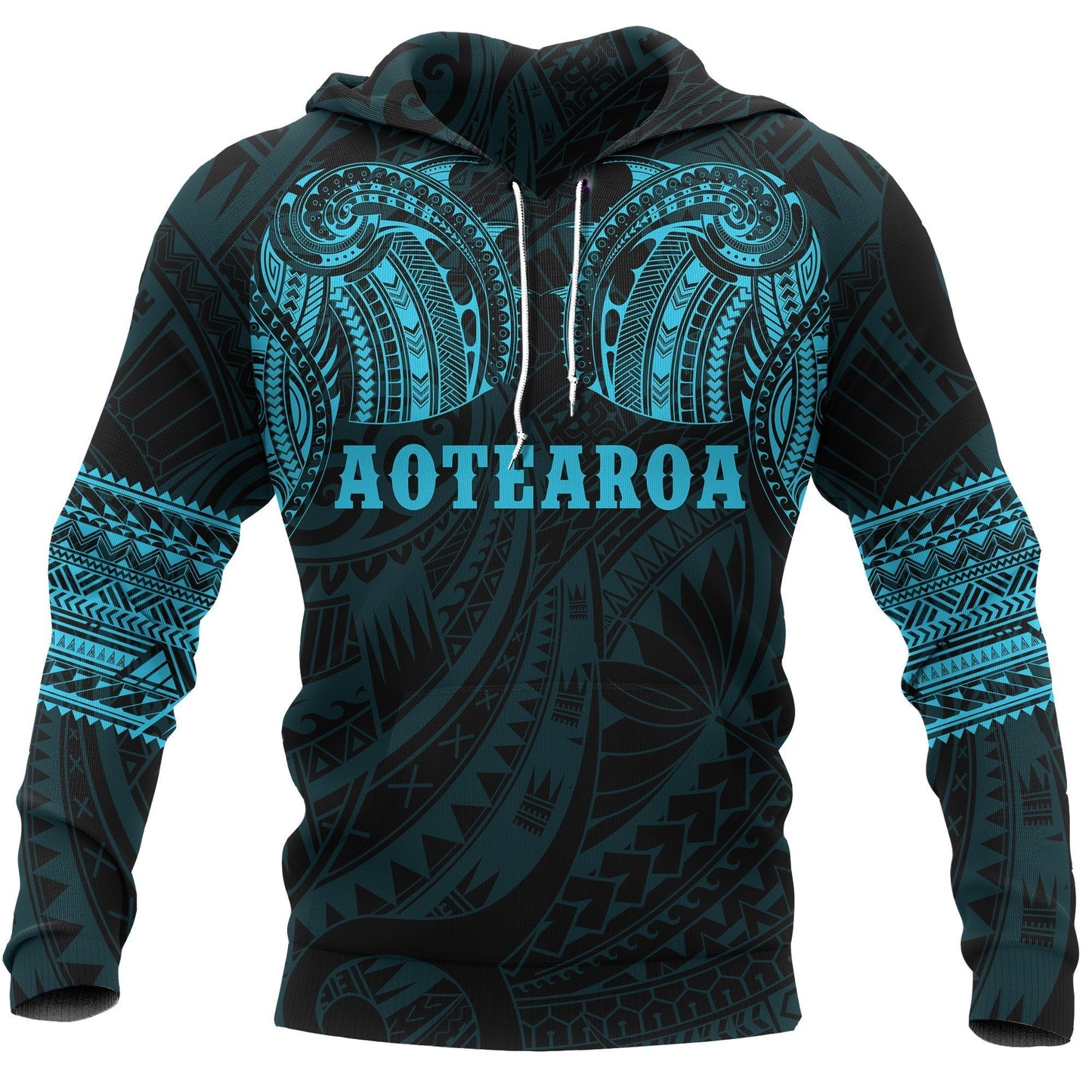 Maori Hoodie, New Zealand Tattoo All Over Print Hoodie
