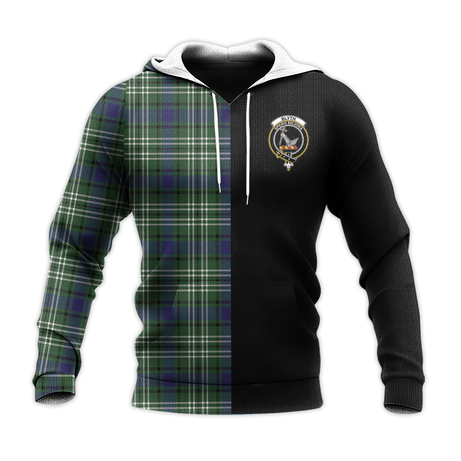 Printivon Blyth Tartan Personalize Half Hoodie