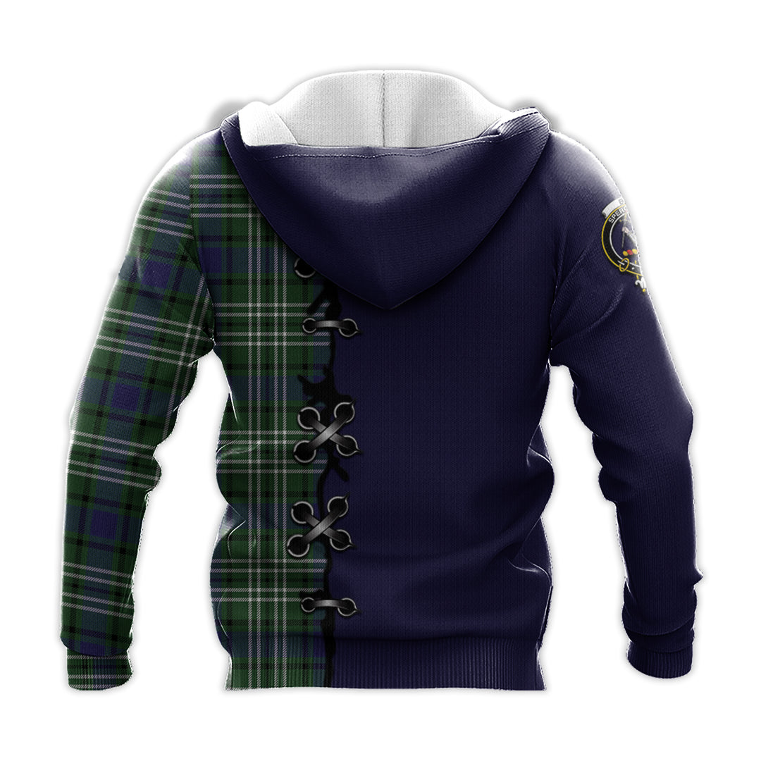 Printivon Blyth Tartan Hoodie Lion Rampant And Celtic Thistle Style