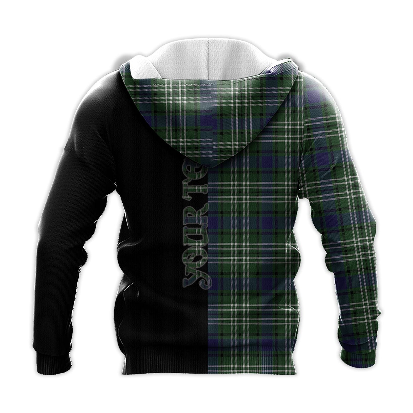 Printivon Blyth Tartan Personalize Half Hoodie