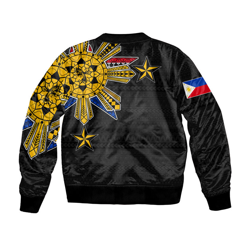 Filipino Bomber Jacket Tribal Black Style