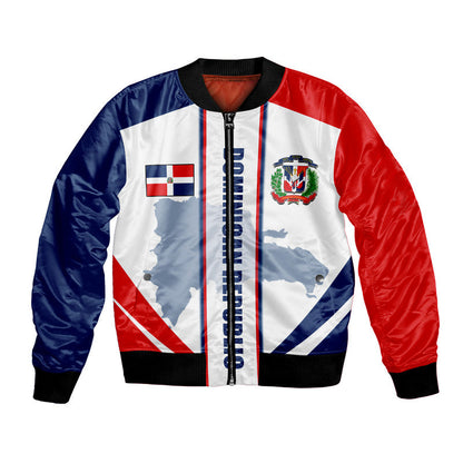 (Custom Personalised) Dominican Republic Bomber Jacket Simple Vibe