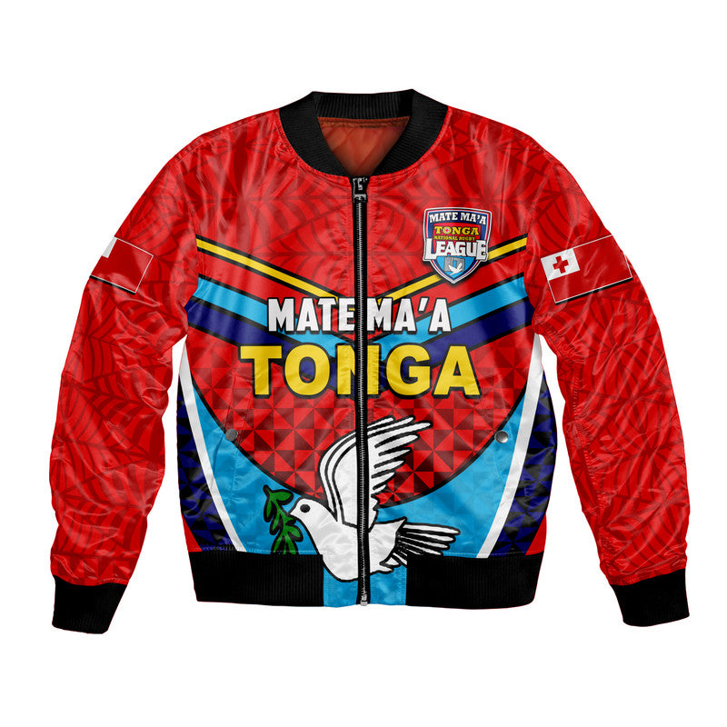 Tonga Mate Ma'a Rugby Bomber Jacket Jersey