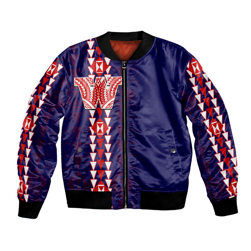 Hawaii Waianae High Mix Kakau Bombers Jacket
