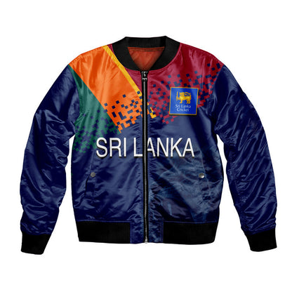(Custom Personalised And Number) Sri Lanka Cricket Jersey Bomber Jacket