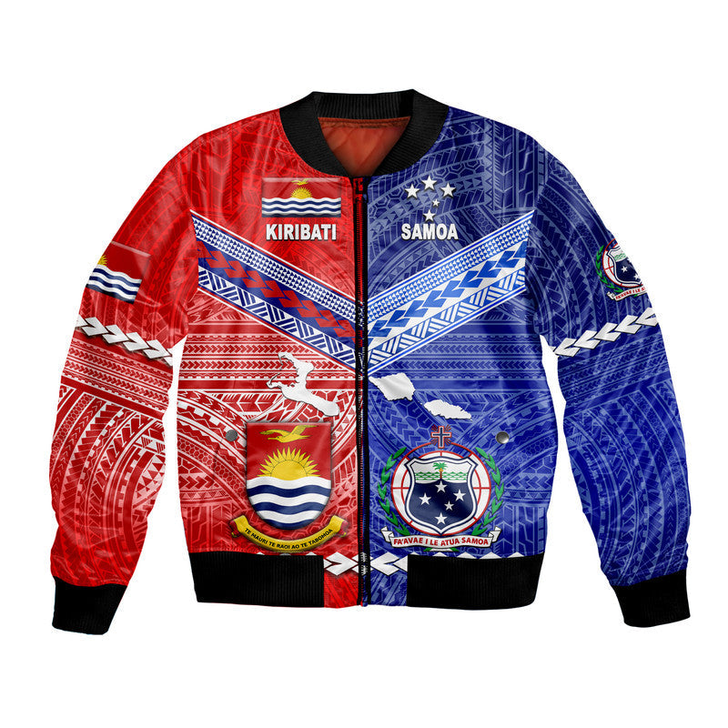 Samoa And Kiribati Bomber Jacket Together