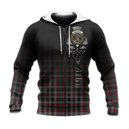Printivon Borthwick Tartan Crest Alba Celtic Hoodie