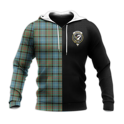 Printivon Brisbane Modern Tartan Personalize Half Hoodie
