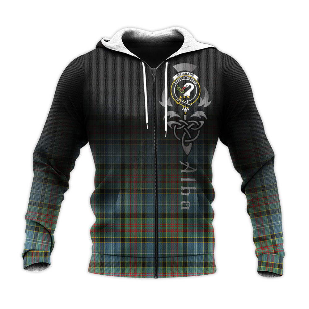 Printivon Brisbane Modern Tartan Crest Alba Celtic Hoodie