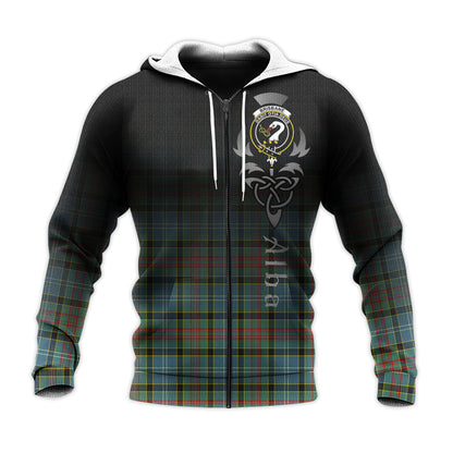 Printivon Brisbane Modern Tartan Crest Alba Celtic Hoodie