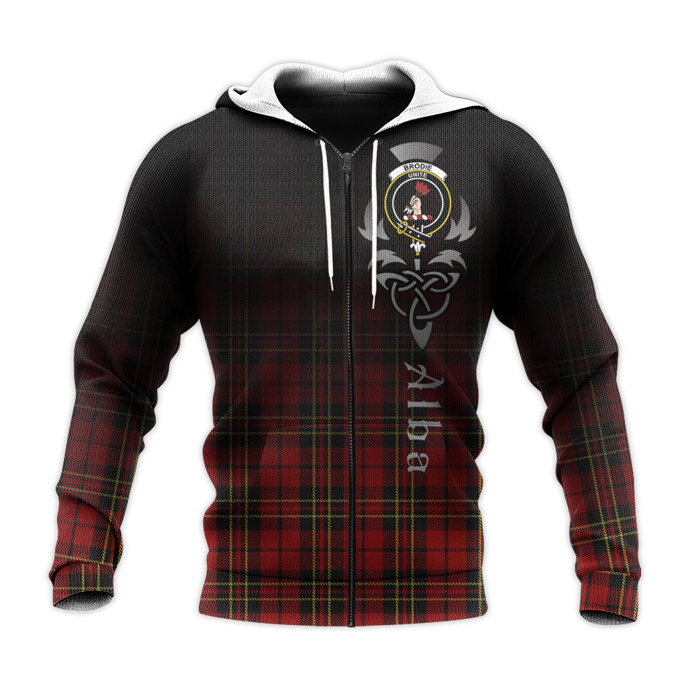 Printivon Brodie Tartan Crest Alba Celtic Hoodie