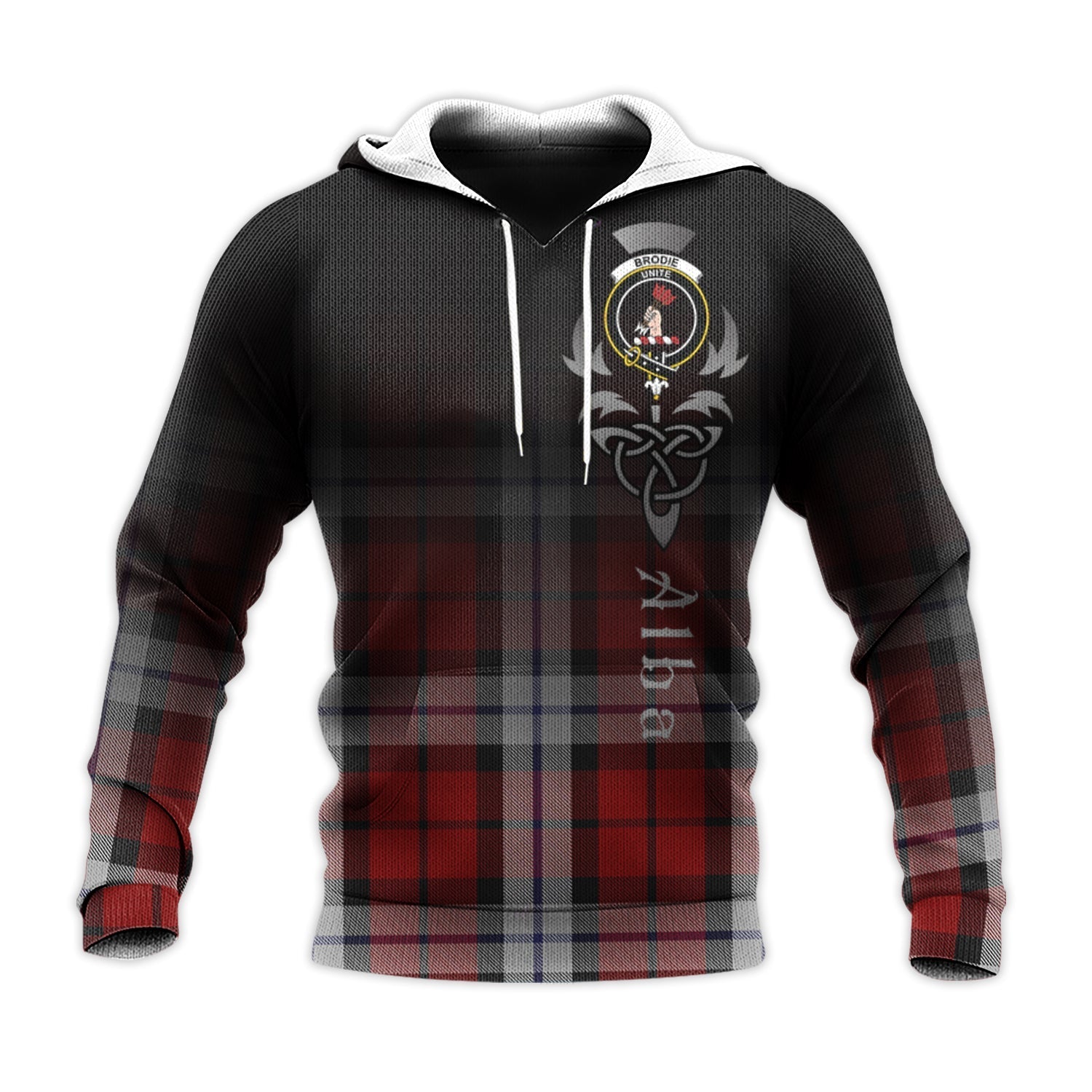 Printivon Brodie Dress Tartan Crest Alba Celtic Hoodie