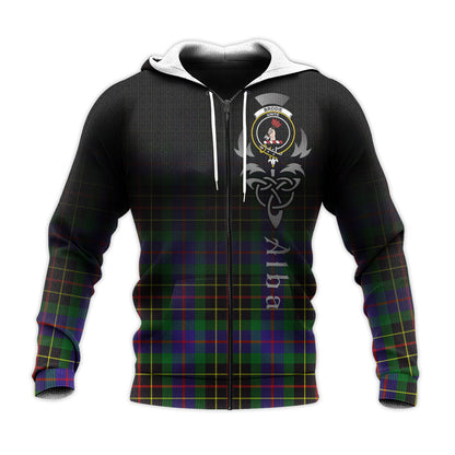 Printivon Brodie Hunting Modern Tartan Crest Alba Celtic Hoodie