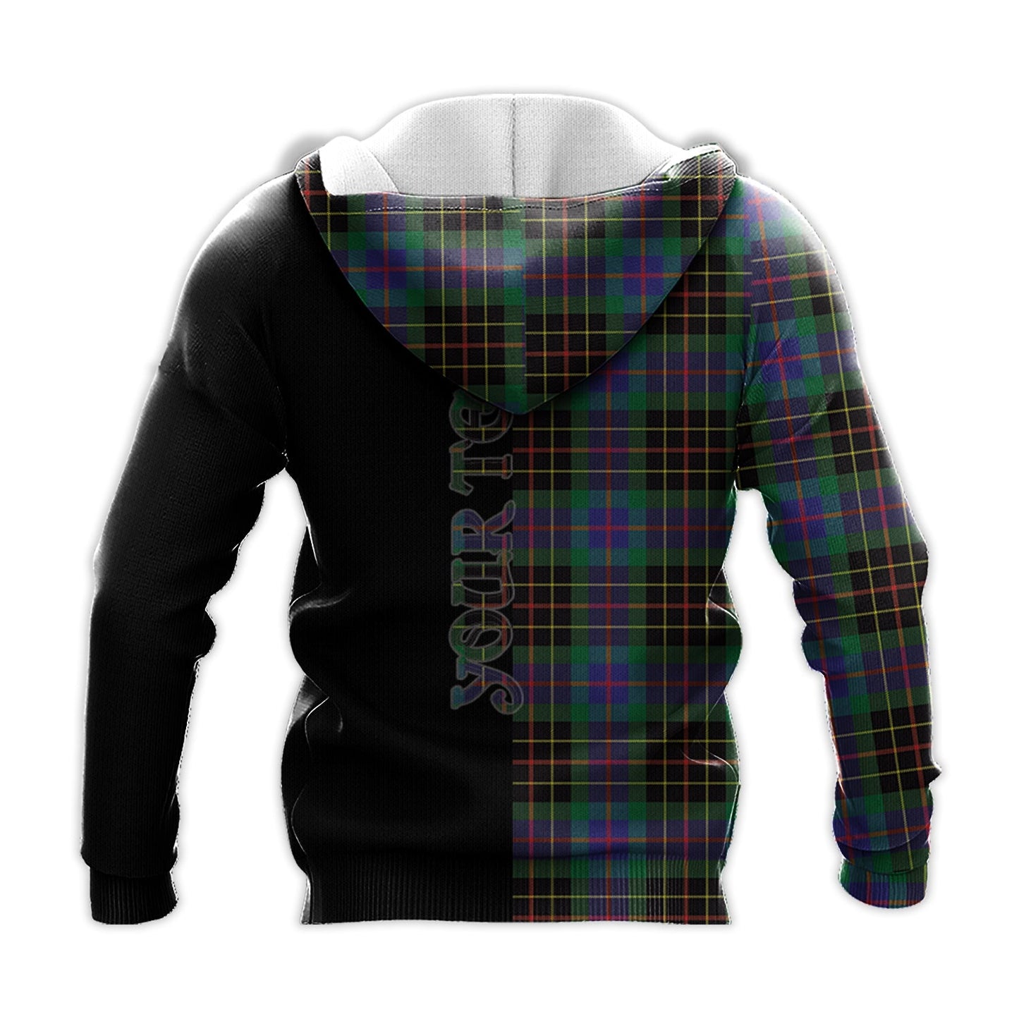 Printivon Brodie Hunting Modern Tartan Personalize Half Hoodie