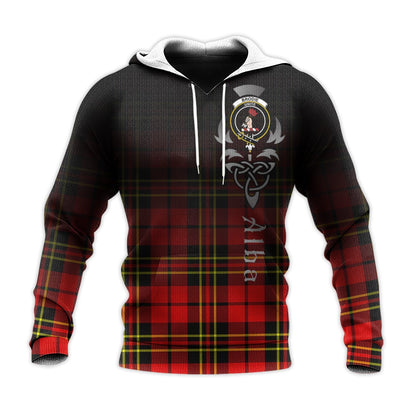 Printivon Brodie Modern Tartan Crest Alba Celtic Hoodie