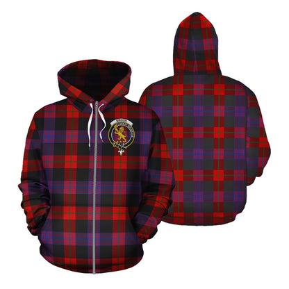 Printivon Broun Modern Tartan Hoodie