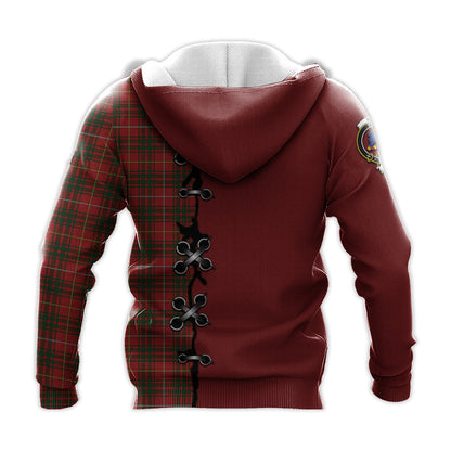 Printivon Bruce Tartan Hoodie Lion Rampant And Celtic Thistle Style