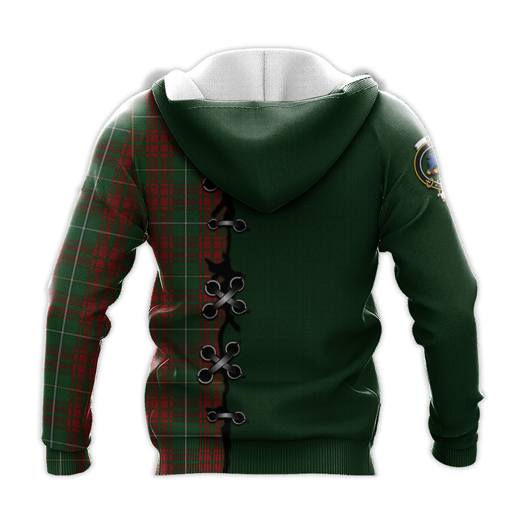 Printivon Bruce Hunting Tartan Hoodie Lion Rampant And Celtic Thistle Style