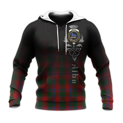 Printivon Bruce Old Tartan Crest Alba Celtic Hoodie