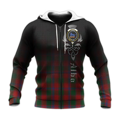 Printivon Bruce Old Tartan Crest Alba Celtic Hoodie