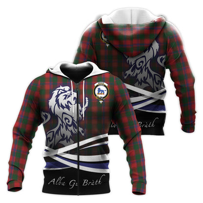 Printivon Bruce Old Tartan Scottish Lion Hoodie