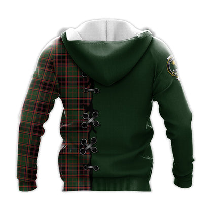 Printivon Buchan Modern Tartan Hoodie Lion Rampant And Celtic Thistle Style