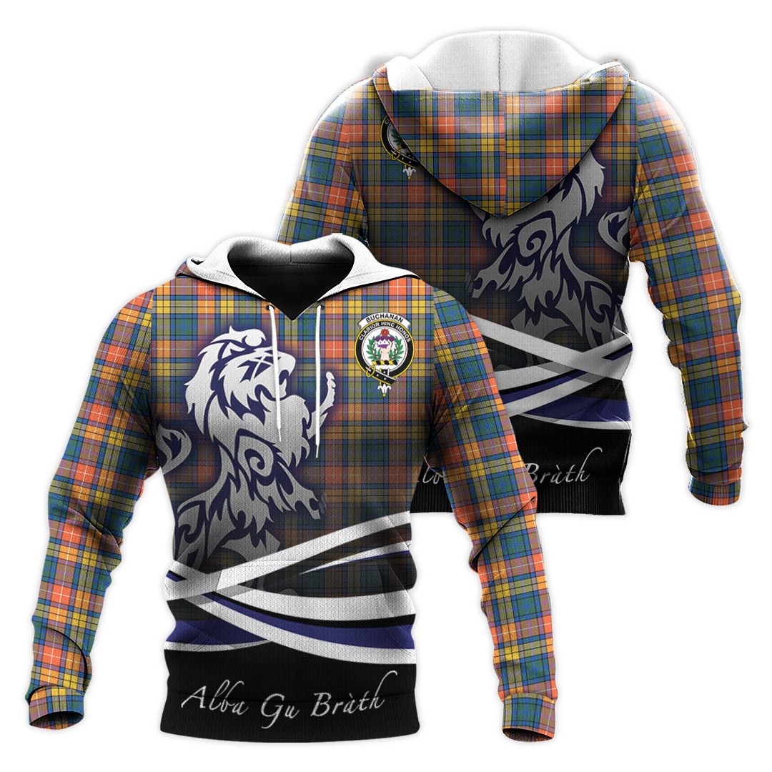 Printivon Buchanan Ancient Tartan Scottish Lion Hoodie
