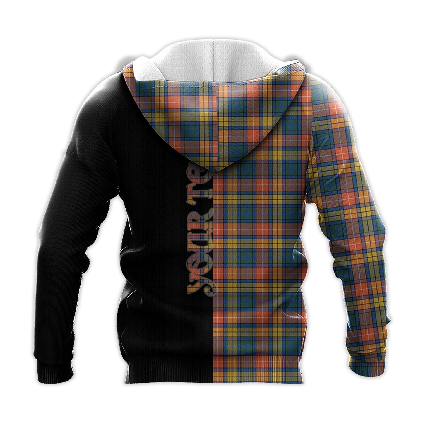 Printivon Buchanan Ancient Tartan Personalize Half Hoodie