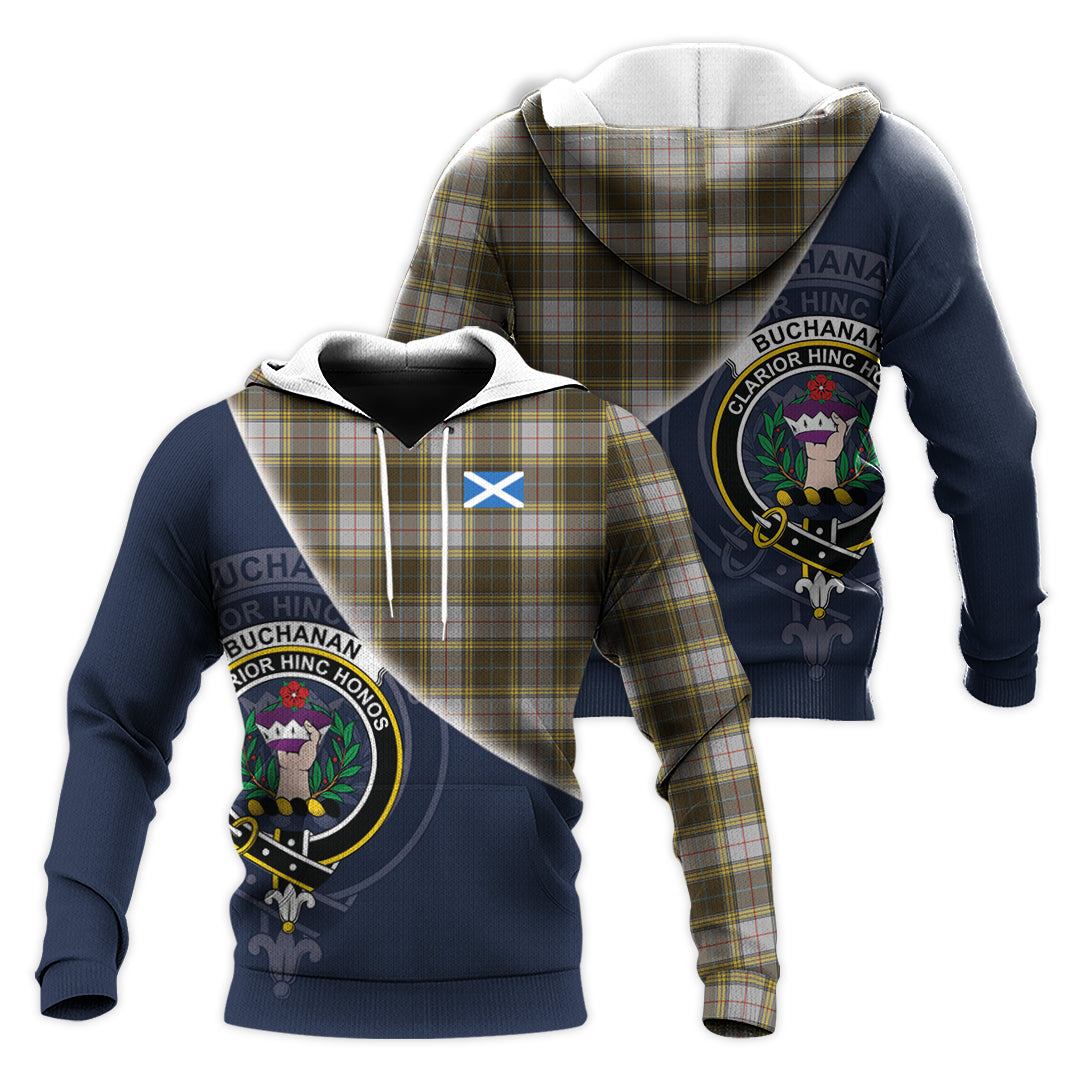 Printivon Buchanan Dress Tartan Scottish Crest Hoodie