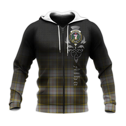 Printivon Buchanan Dress Tartan Crest Alba Celtic Hoodie