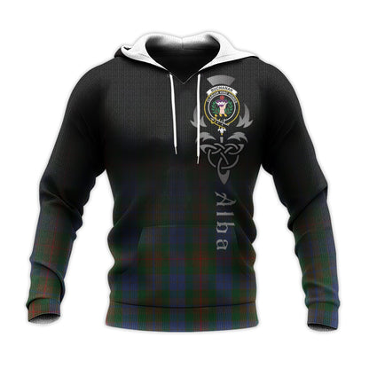 Printivon Buchanan Hunting Tartan Crest Alba Celtic Hoodie
