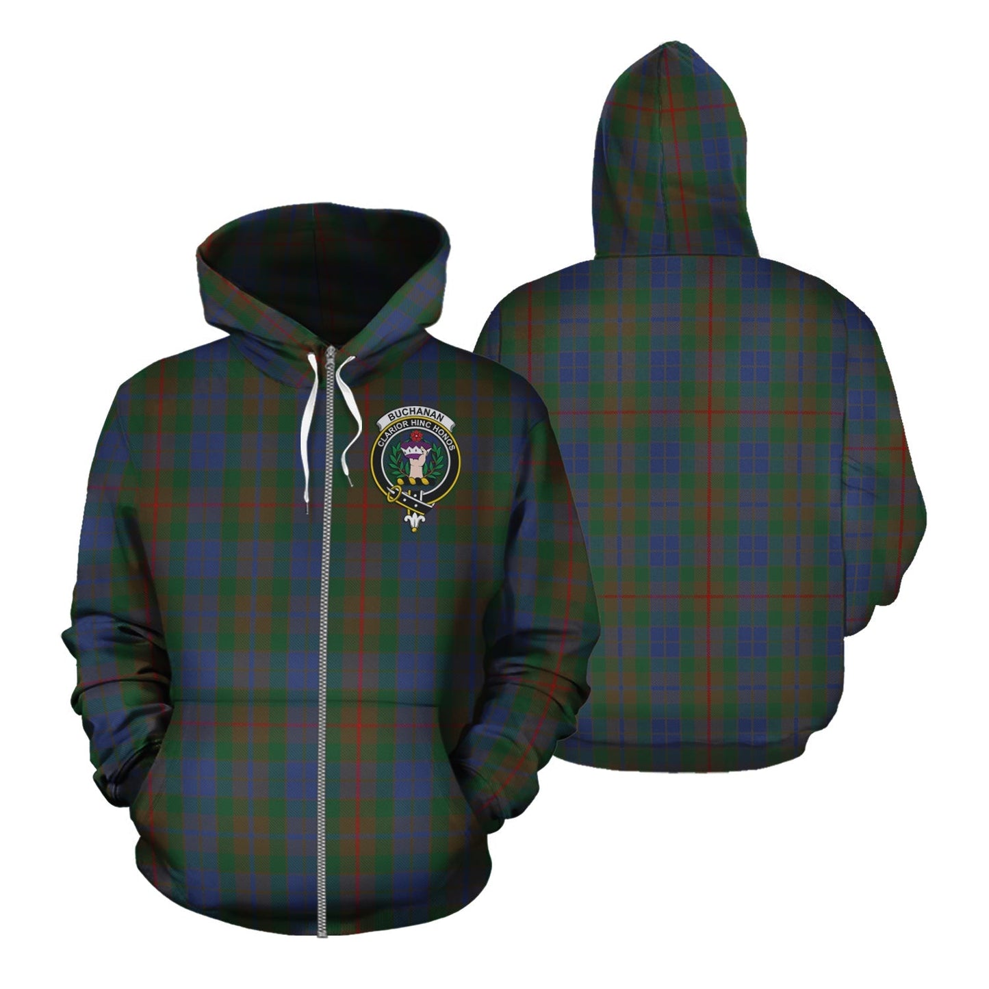 Printivon Buchanan Hunting Tartan Hoodie