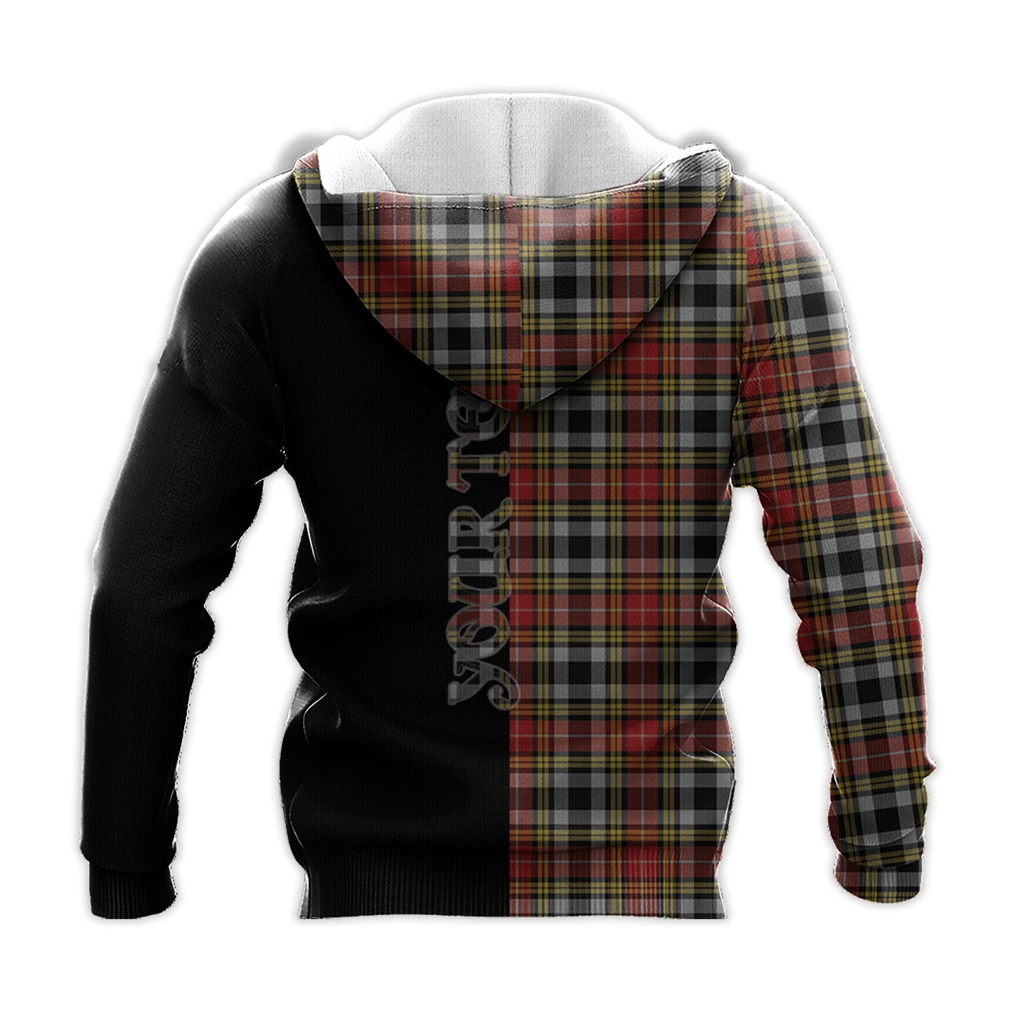 Printivon Buchanan Old Dress Tartan Personalize Half Hoodie