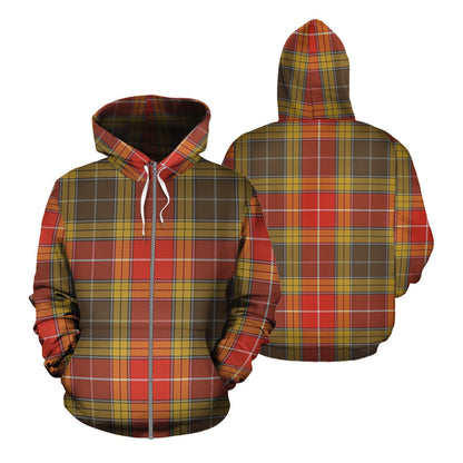 Printivon Buchanan Old Set Weathered Tartan Hoodie