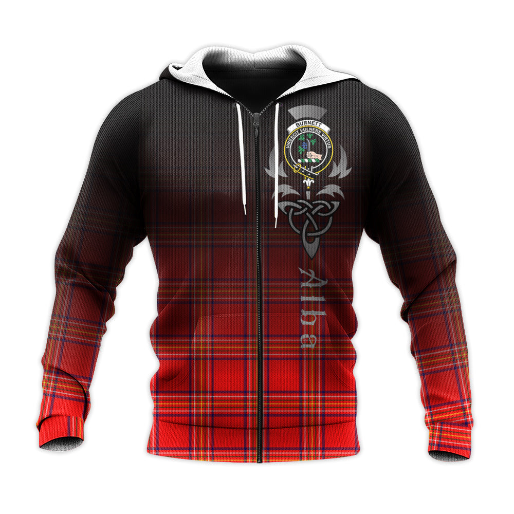 Printivon Burnett Modern Tartan Crest Alba Celtic Hoodie