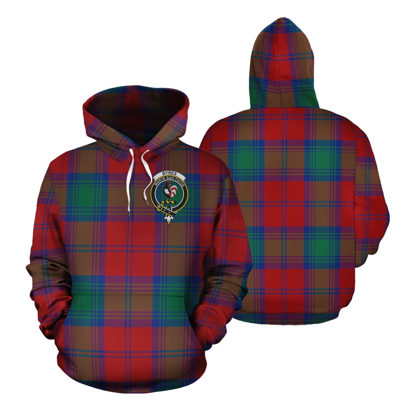 Printivon Byres Byses Tartan Hoodie