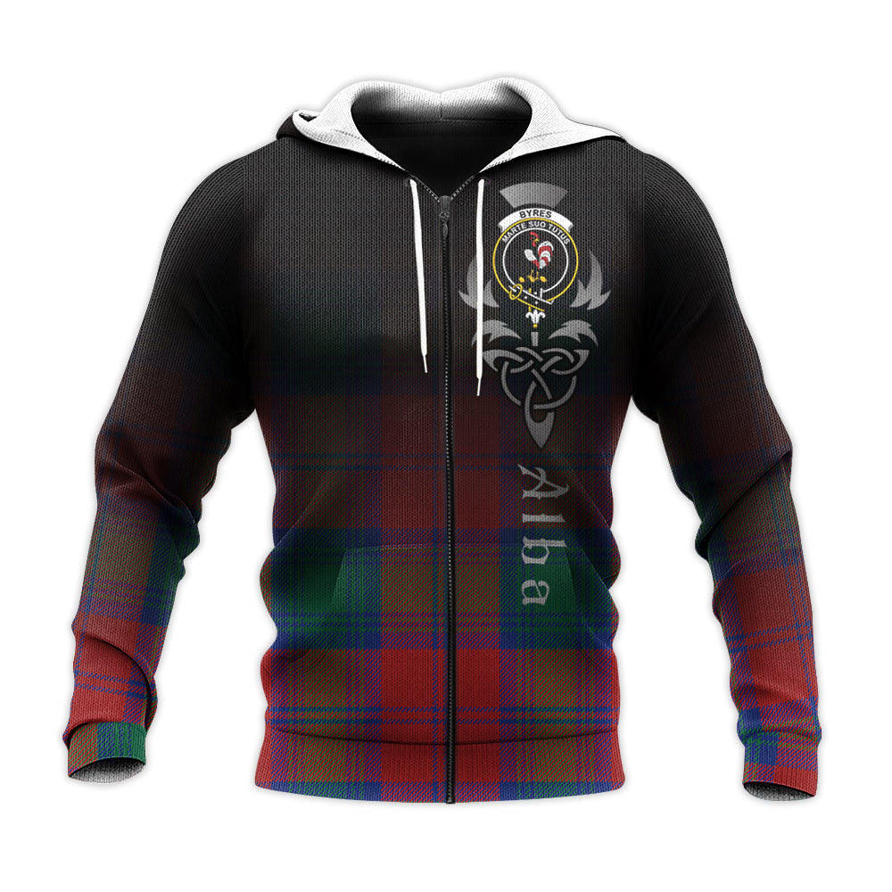 Printivon Byres Byses Tartan Crest Alba Celtic Hoodie