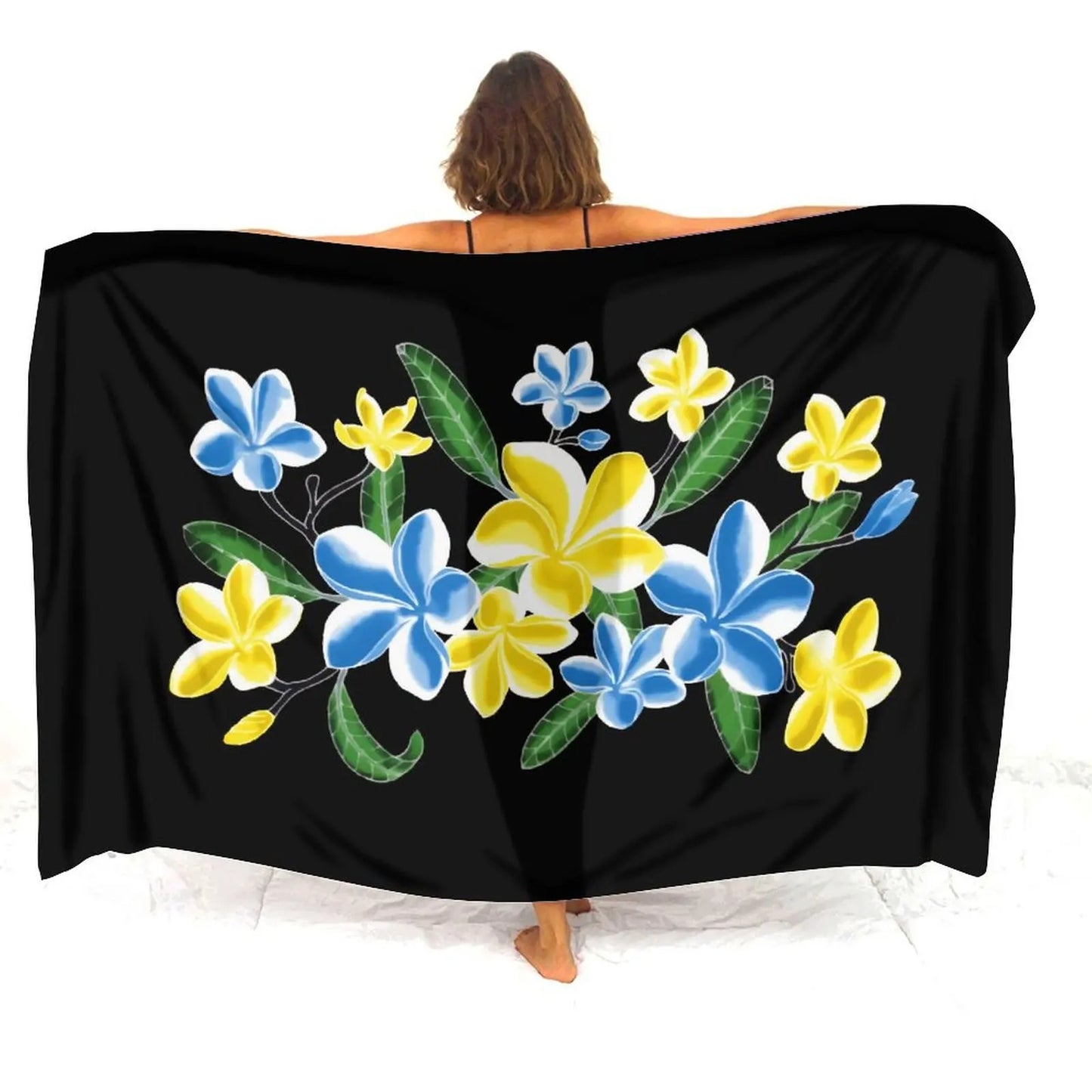 Tropical Flower Patterns Printed Women's Sarong Beach