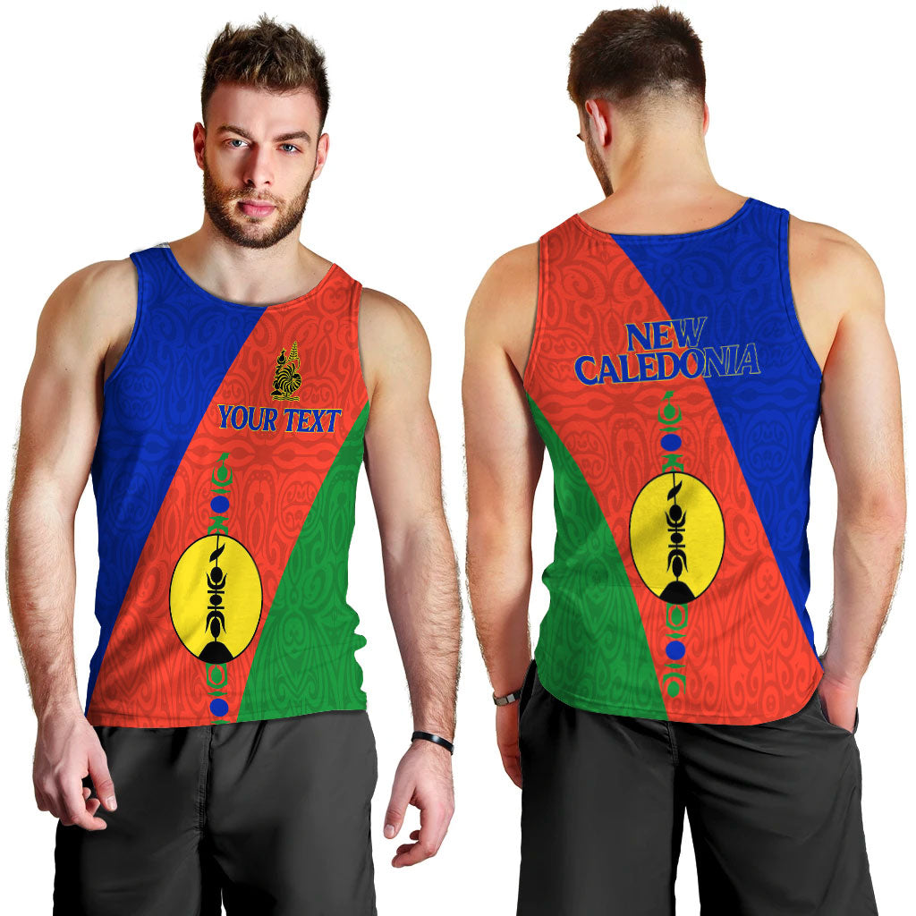 Custom Personalised New Caledonia Men Tank Top Flag Style