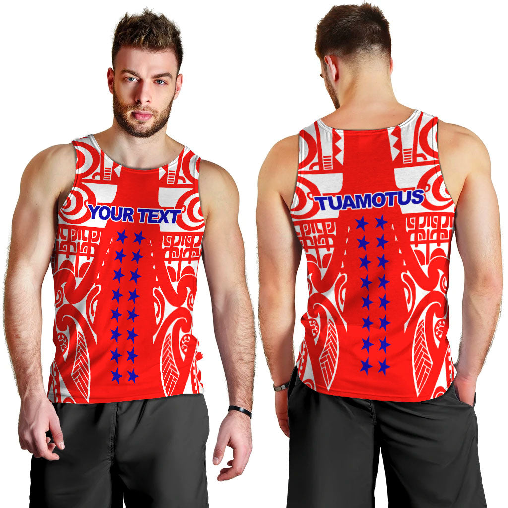 Custom Personalised Tuamotu Archipelago Tribal Tattoo Men Tank Top