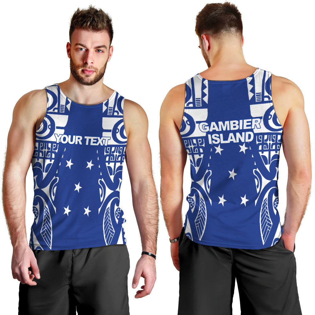 Custom Personalised Gambier Islands Tribal Men Tank Top