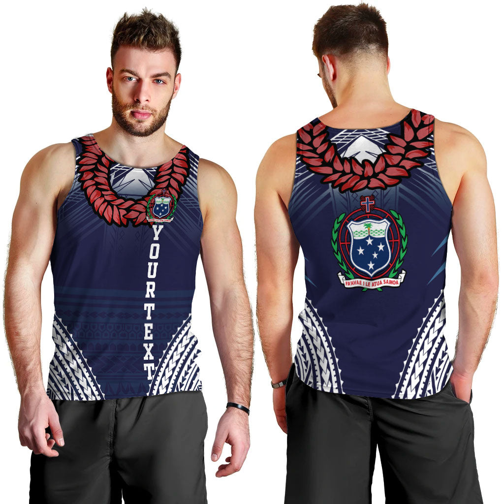 Custom Personalised Samoan Ula Fala Art Men Tank Top