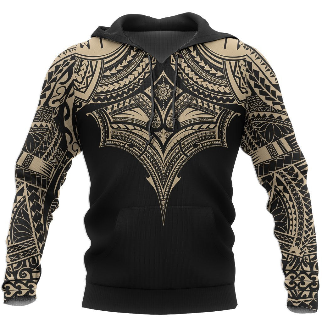 Polynesia Pullover Hoodie Polynesian Stingray Tattoo Style A8