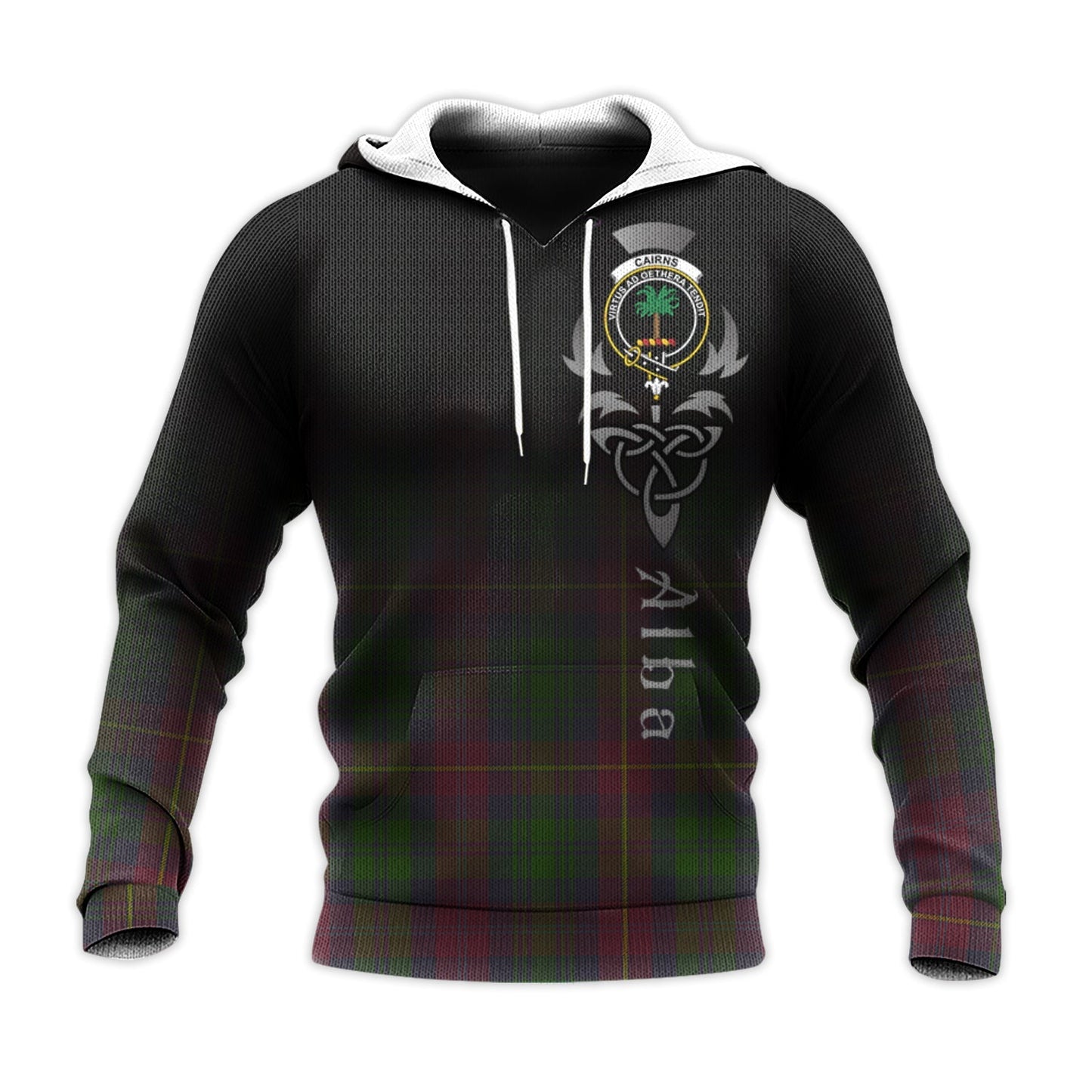 Printivon Cairns Tartan Crest Alba Celtic Hoodie